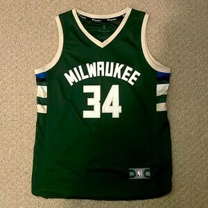 Giannis Antetokounmpo Fanatics youth small jersey.